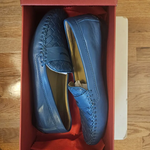 Robert Zur Blue Woven Loafers - Picture 3 of 4